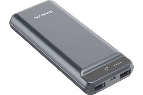 Внешний аккумулятор Defender ExtraLife 15000F 2USB, 15000mAh, 2.1A ...