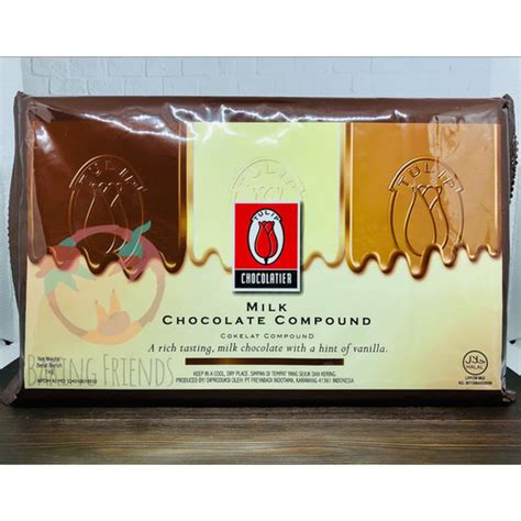 Jual Tulip Milk Chocolate Compound 1kg Cokelat Coklat Batangan 1 Kg