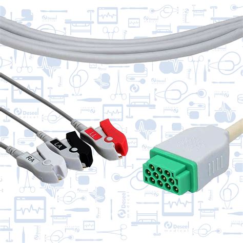 Cable Ecg Completo Aha Deriv Pinza Deseel Medical