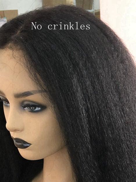 Kinky Straight African American Glueless 360 Lace Wig Pre Plucked Ilw06 Myqualityhair