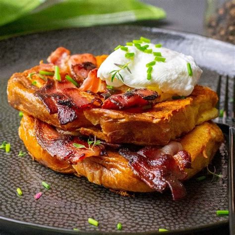 Savoury French Toast With Bacon And Eggs Somebody Feed Seb Recipe