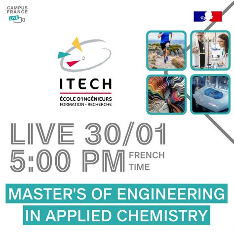 Webinar École Dingénieurs Itech Lyon Máster En Ingeniería Química