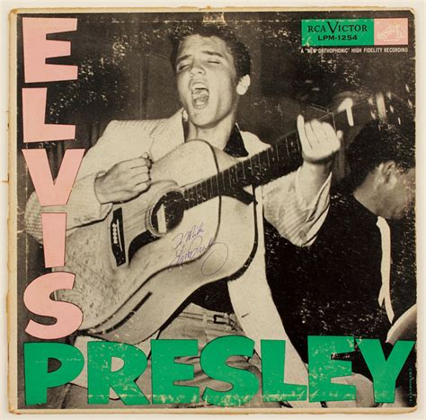 Lot Detail Elvis Presley Signed Inscribed Iconic Elvis Presley Album