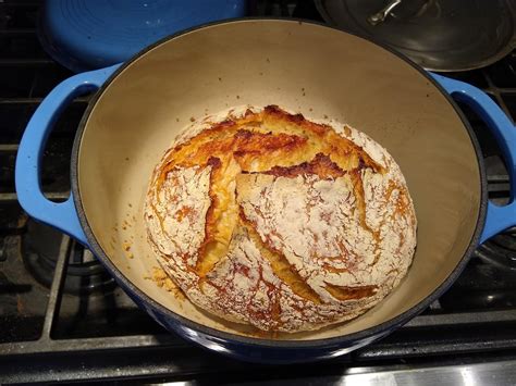 First Time Baking Bread Kept It Simple With Jim Lahey S No Knead Bread Recipe Eager To Do This