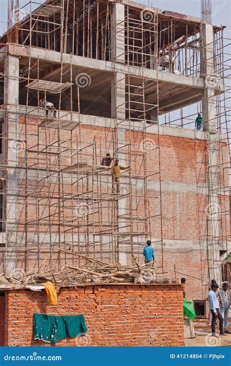 Indian Construction Site Editorial Stock Image Image Of Building