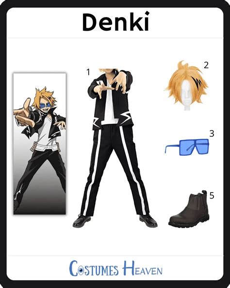 Kaminari Denki Costume For Cosplay Halloween