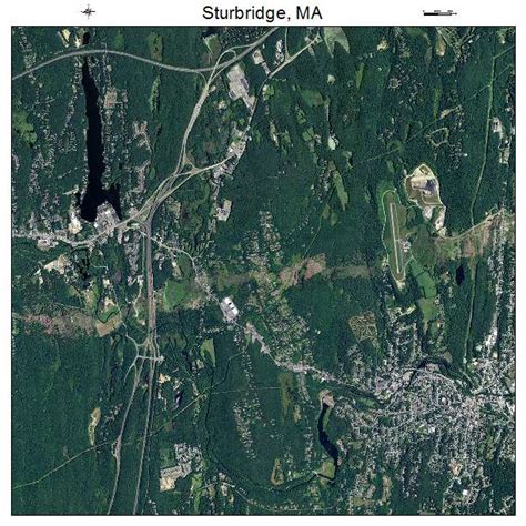 Aerial Photography Map of Sturbridge, MA Massachusetts