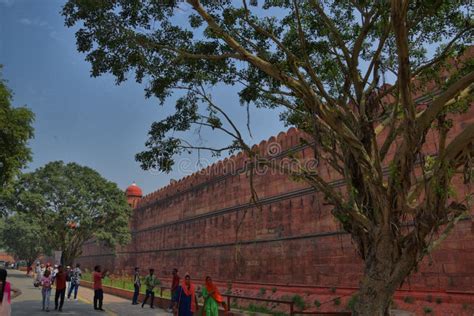 View of the Red Fort in Delhi (India) Editorial Stock Image - Image of ...