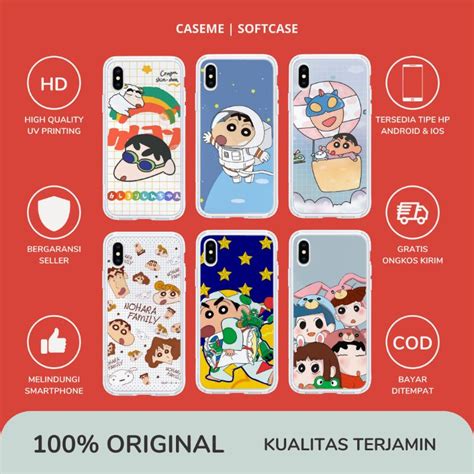 Jual Crayon Shinchan Casing Custom Costume Custome Softcase Soft Case