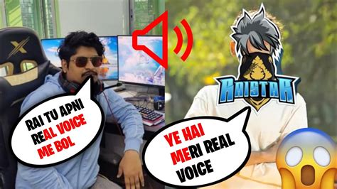 Raistar Voice Revealed 100 Real 🤫 Raistar Voice Reveal Finally