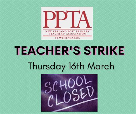 PPTA Strike Action Notice TKHS Newsletter Term 1 Week 5