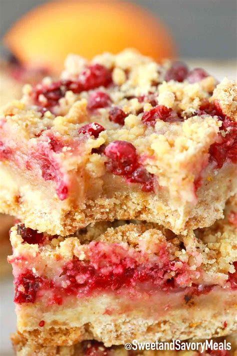 Cranberry Bars Recipe Video Sweet And Savory Meals