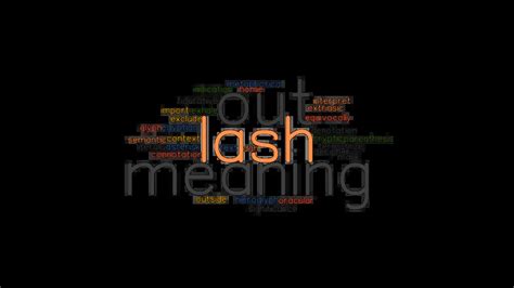 LASH OUT MEANING: Synonyms and Related Words. What is Another Word for ...