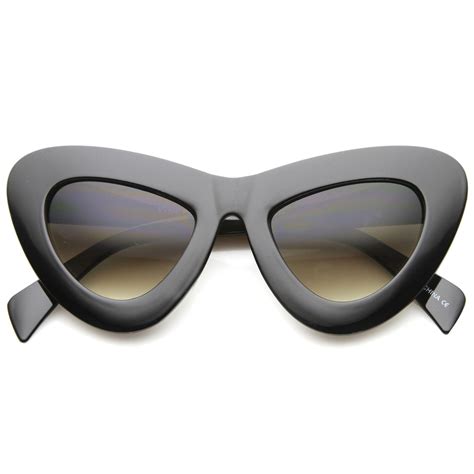 Womens Retro Bold Chunky Cat Eye Sunglasses A098 Cat Eye Sunglasses