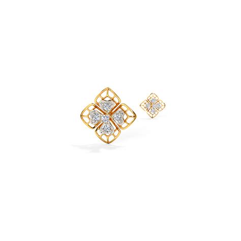 Buy Pretty Petals Diamond Stud Earrings Online Caratlane