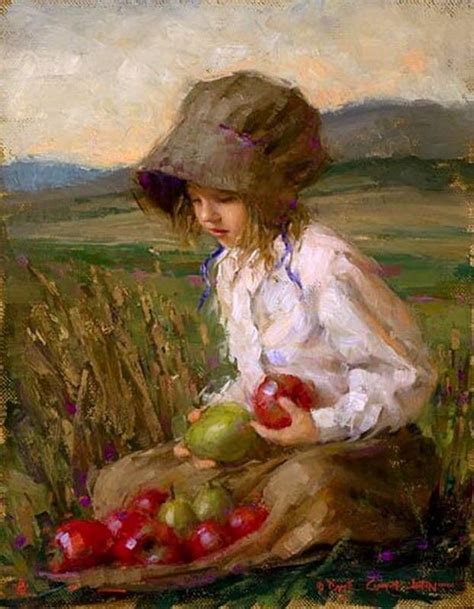 Gathering Apples Artist Bryce Cameron Liston Bryce Cameron Liston