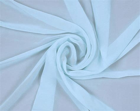 Danielle Sky Blue Polyester Hi Multi Chiffon Fabric By The Yard