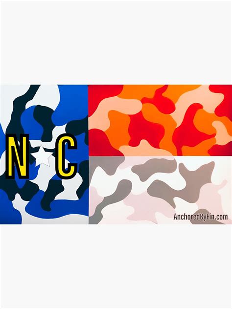 "Camouflage NC Flag" Sticker for Sale by barryknauff | Redbubble