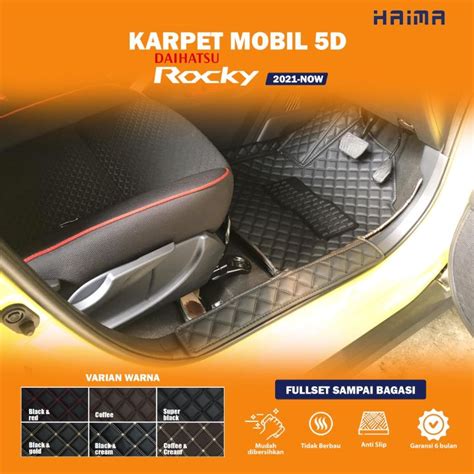 Karpet Mobil Haima Daihatsu Rocky Tahun 2021 Now Fullset Bagasi