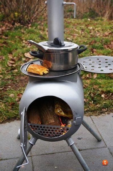 Second Version Of Gas Bottle Wood Stove Projects Recipes Barbecue