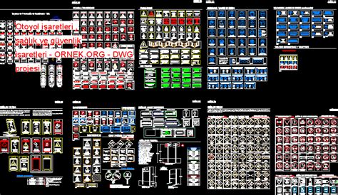 Otoyol I Aretleri Sa L K Ve G Venlik I Aretleri Dwg Projesi Autocad