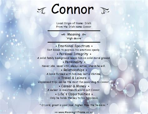 Connor - Meaning of Name