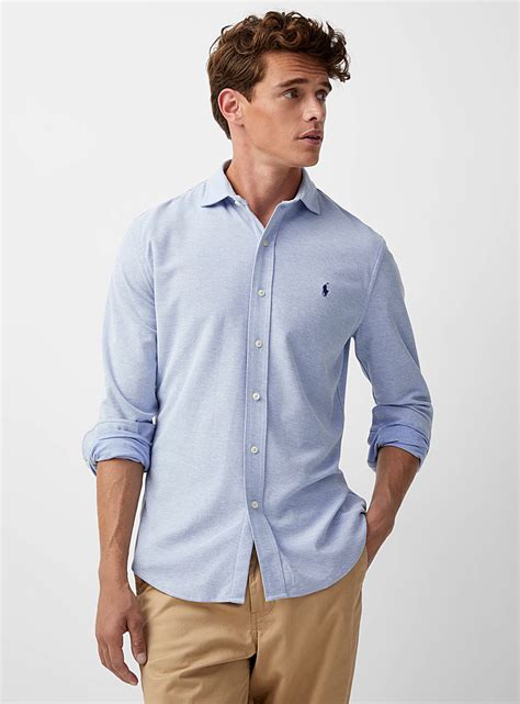 Honeycomb Textured Chambray Shirt Modern Fit Polo Ralph Lauren Shop