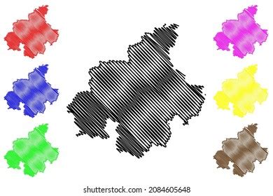 Hassan District Map Photos and Images | Shutterstock