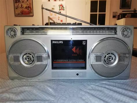 Poste Radio Cassette Vintage Philips D8054 Eur 2000 Picclick Fr