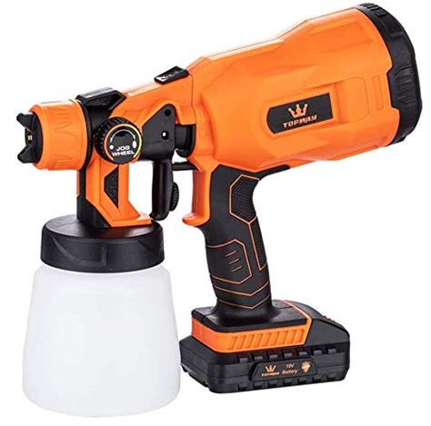 Buy Topway Cordless Paint Sprayer 18v With Battery 800ml Wireless