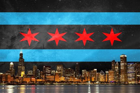 Chicago Flag Wallpapers 4k Hd Chicago Flag Backgrounds On Wallpaperbat