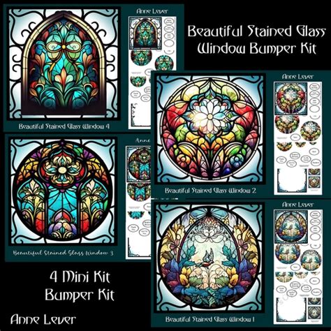 Beautiful Stained Glass Window Bumper Kit Cup1201700 1763 Craftsuprint