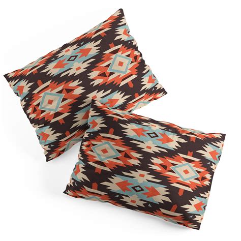 Boho Ikat Pillow Shams Emanuela Carratoni