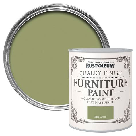 Rust Oleum Rust Oleum Sage Green Matt Furniture Paint 125 Ml