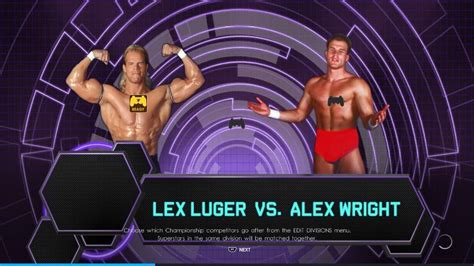 WWE 2K22 WCW Universe May Week 3 WCW Saturday Night Lex Luger Vs Alex