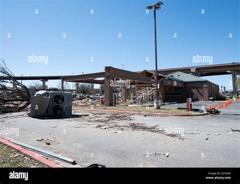 Round Rock Texas Usa Nd Mar Damage To Bank Of America From