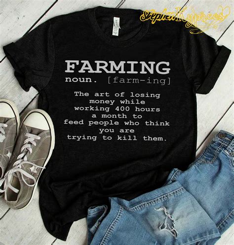 Noun Gifts Farming Definition T Shirt Funny Farmer T Shirt Etsy