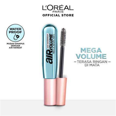 Promo L Oreal Paris Air Volume Mega Mascara Easy Waterproof Diskon 17