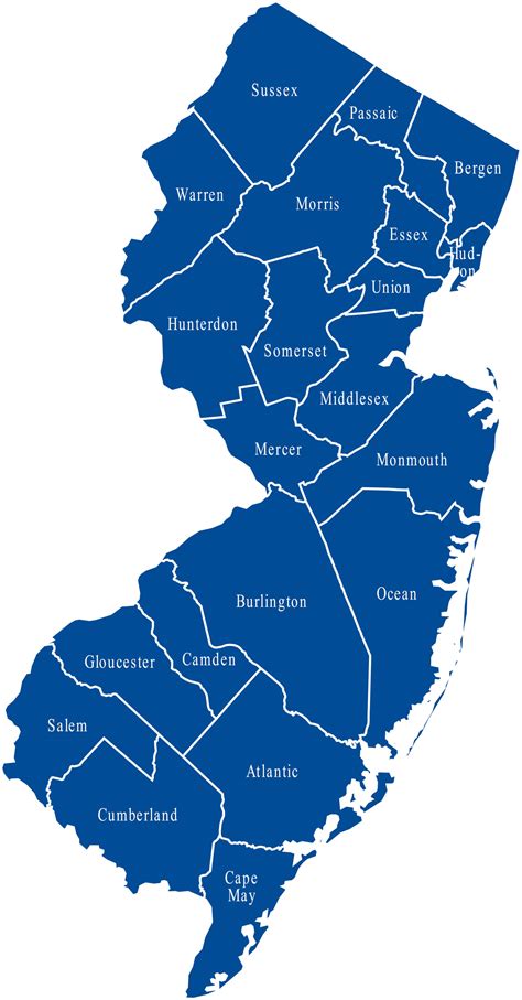 New Jersey Map - Guide of the World