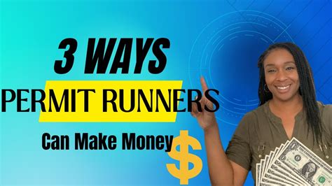 3 Ways Permit Runners Can Make Money YouTube