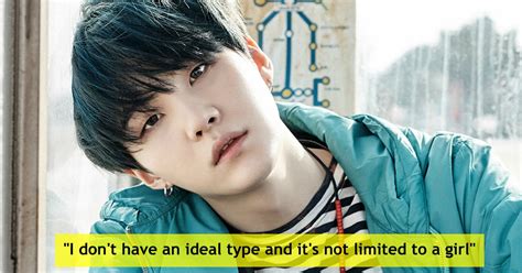 Suga Confesses His Ideal Type Isn't Limited To A Girl