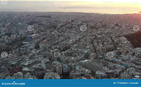 Vista Aérea De La Acrópolis De Atenas El Templo De Athena Nike