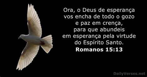 Romanos 15:13 - Versículo da Bíblia - DailyVerses.net