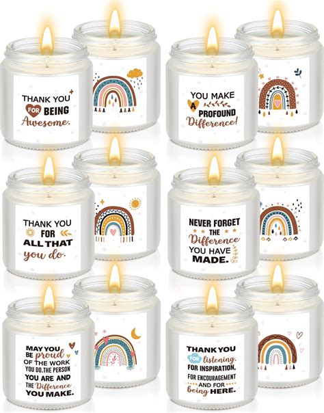 Amazon MTLEE 6 Pcs Employee Appreciation Candles Gifts Bulk 3 5 Oz