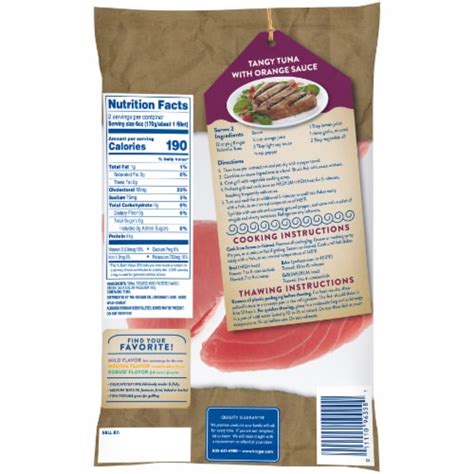 Kroger® Wild Caught Yellowfin Tuna Fillets Frozen 12 Ounces Kroger