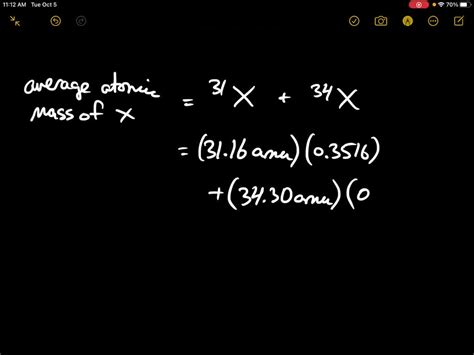 SOLVED The Element X Has Two Naturally Occurring Isotopes The Masses