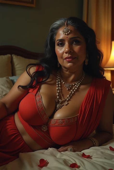 A Old Hot And Sexcy Indian Single Nude Woman Wearing Mangalsutra Along
