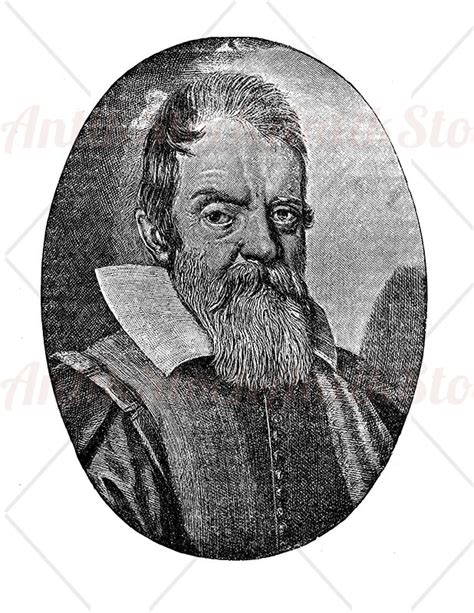 Portrait Of Galileo Galilei Antikstock