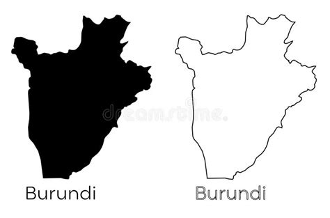 Silueta De Mapa De Burundi Ilustraci N Del Vector Ilustraci N De