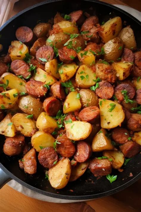 Southern Fried Potatoes & Sausage - That Oven Feelin